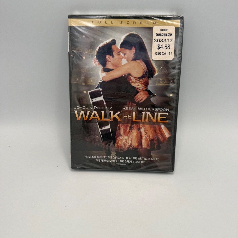 Walk the Line DVD 2005 Full Screen Joaquin Phoenix Reese Witherspoon New Sealed